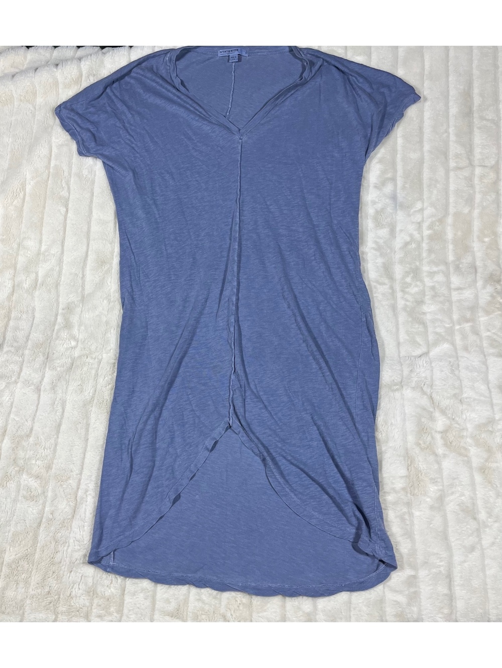 Stateside S Slate Blue Lightweight Comfy Dorm Lounge Fall Sleep Shirt Nightgown
